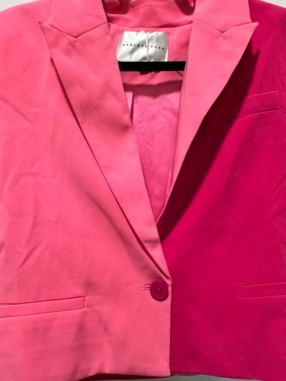 Endless Rose Two-Tone Pink Cropped Blazer and Matching Skort - Picture 15 of 16